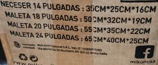 4 Maletas de Viaje Elegantes – Color Lila Azulado