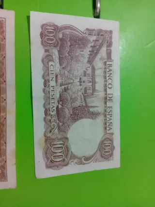 Billetes antiguos 100 pesetas Banco de España