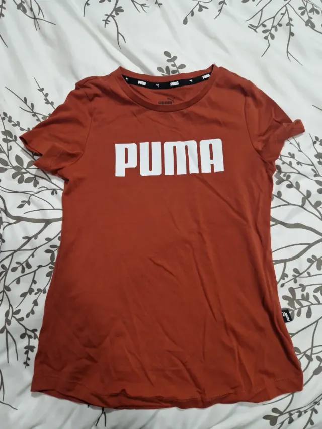 Camiseta Puma niña naranja