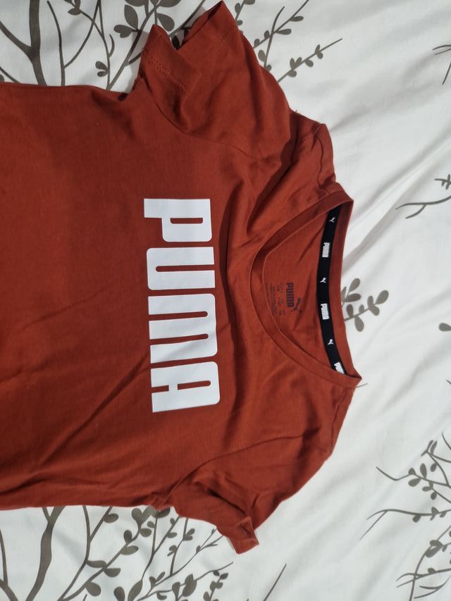 Camiseta Puma niña naranja