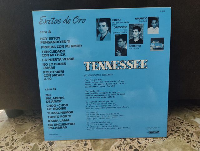 Vinilo Tennessee Exitos de Oro