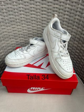 Zapatillas Nike Talla 34 Blancas