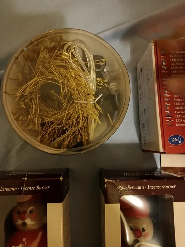 Lote de adornos navideños