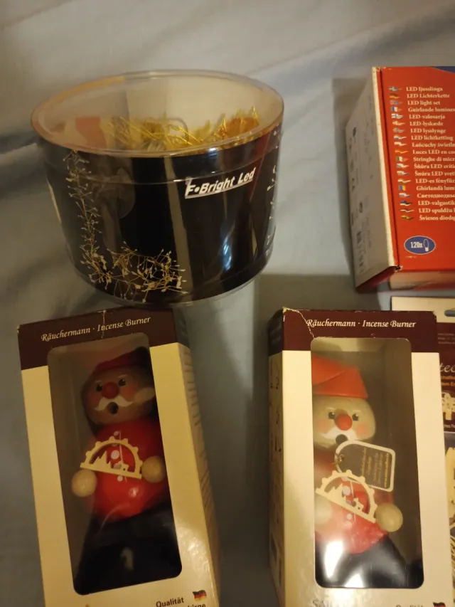 Lote de adornos navideños