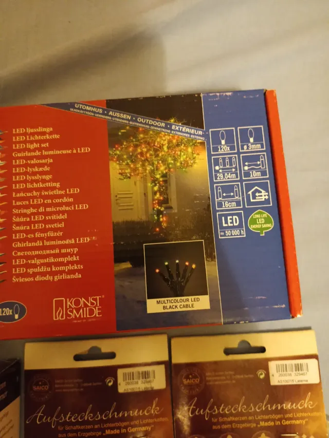 Lote de adornos navideños