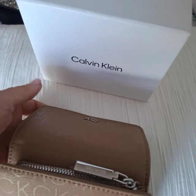 Monedero Calvin Klein Beige