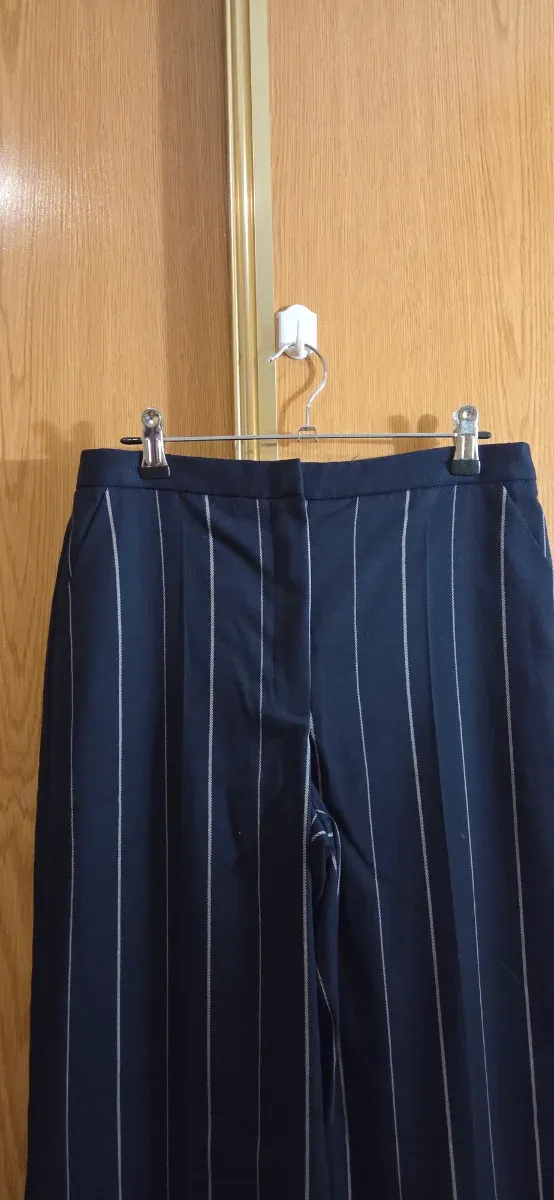 Pantalón Mango Raya Vertical Talla 38