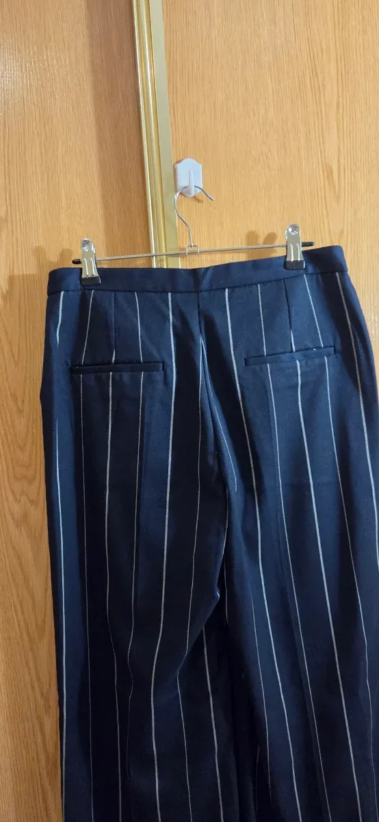 Pantalón Mango Raya Vertical Talla 38