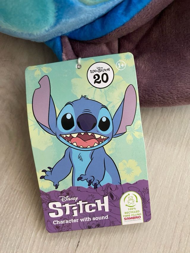 PELUCHE LILO & STITCH DISNEY CON SONIDO MÚSICAL