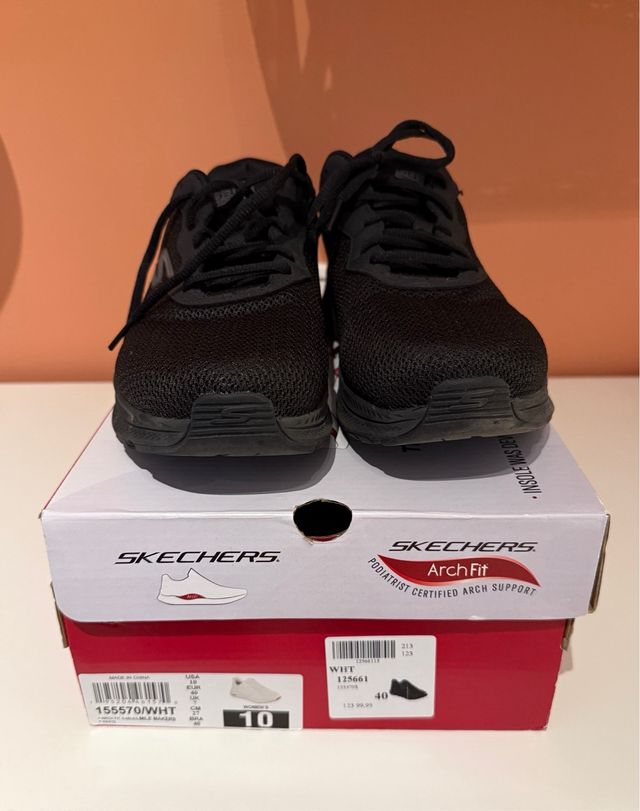 Zapatillas Skechers Arch Fit Negras Talla 40