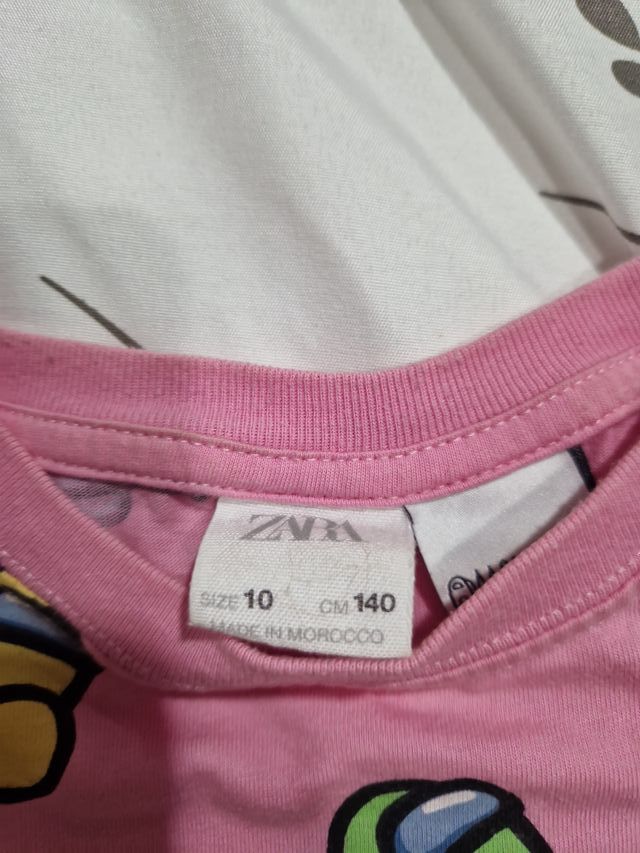 Camiseta niña Among Us rosa