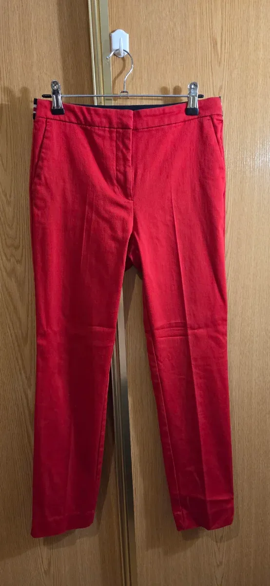 Pantalones Zara Talla S Rojos