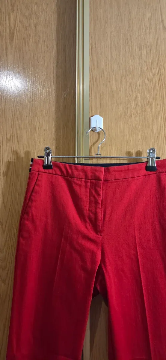 Pantalones Zara Talla S Rojos
