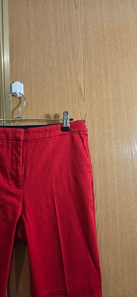 Pantalones Zara Talla S Rojos