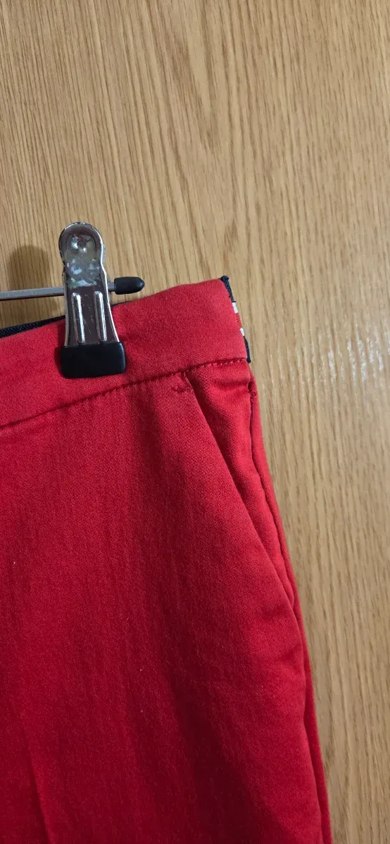 Pantalones Zara Talla S Rojos