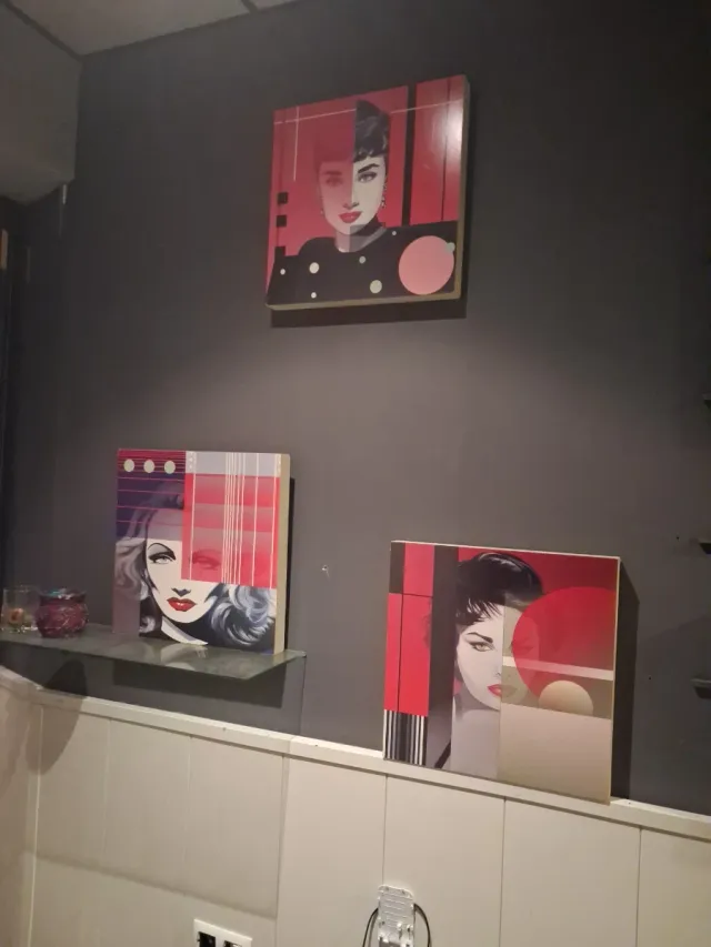 3 Cuadros Arte Pop Mujer