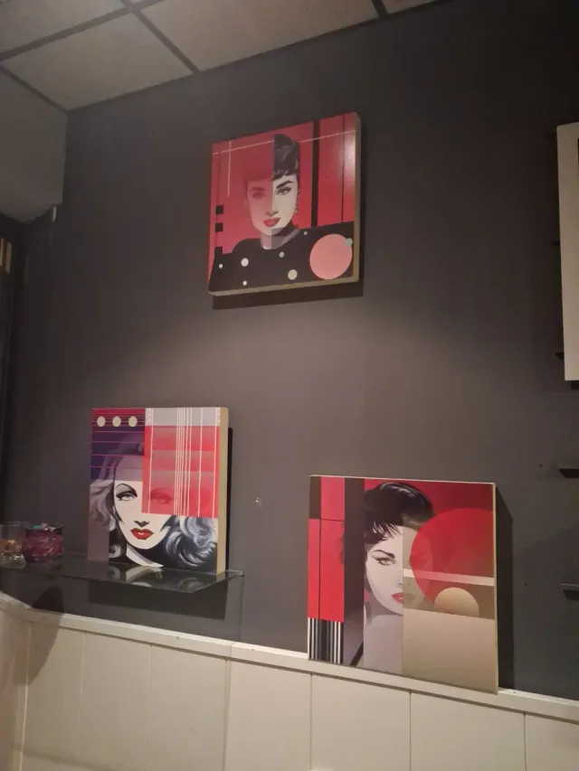 3 Cuadros Arte Pop Mujer