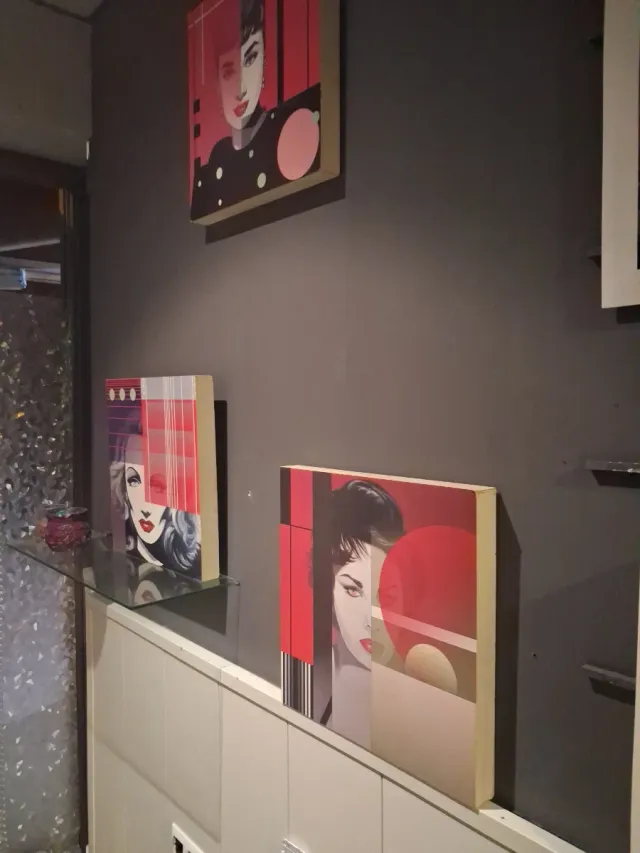 3 Cuadros Arte Pop Mujer