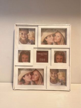 Cornice portafoto multipla bianca