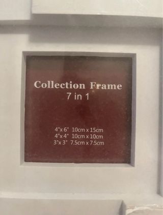 Cornice portafoto multipla bianca