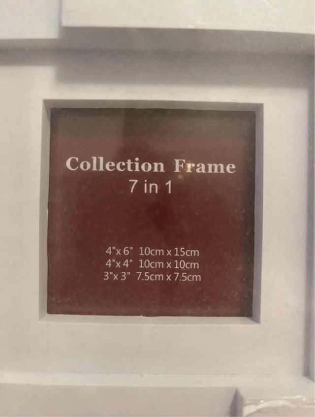 Cornice portafoto multipla bianca