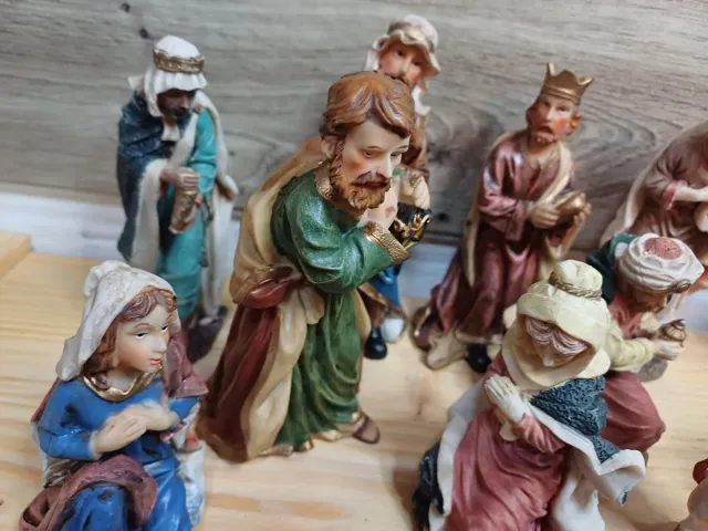 Belén, presepe con figure in resina