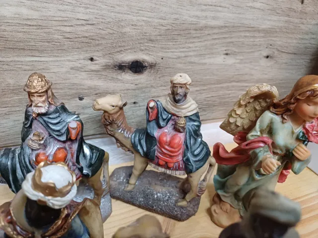 Belén, presepe con figure in resina