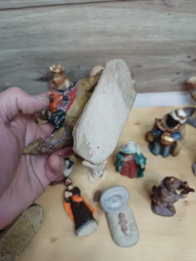 Belén, presepe con figure in resina