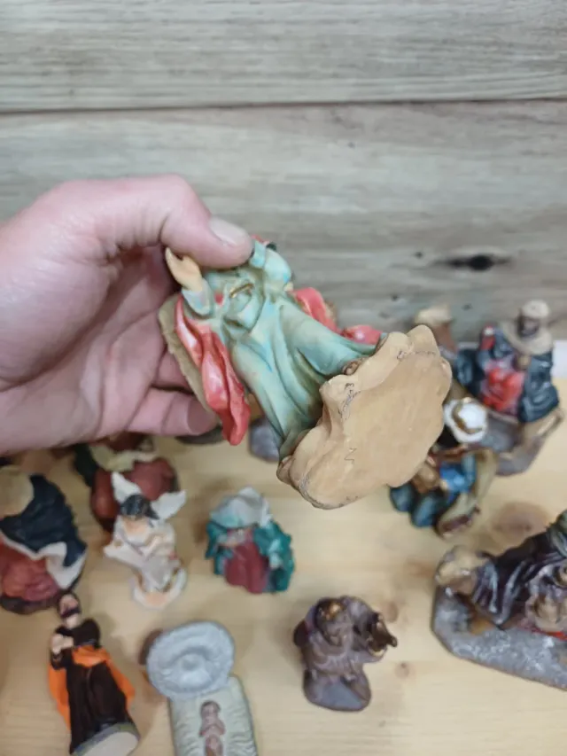 Belén, presepe con figure in resina