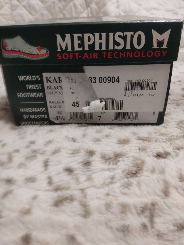 Zapatos de piel Mephisto negros