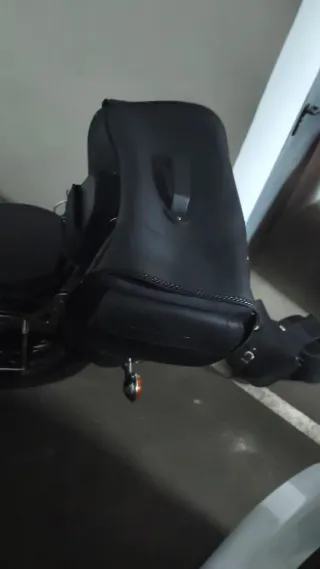 Baúl Moto Negro 2 Cascos