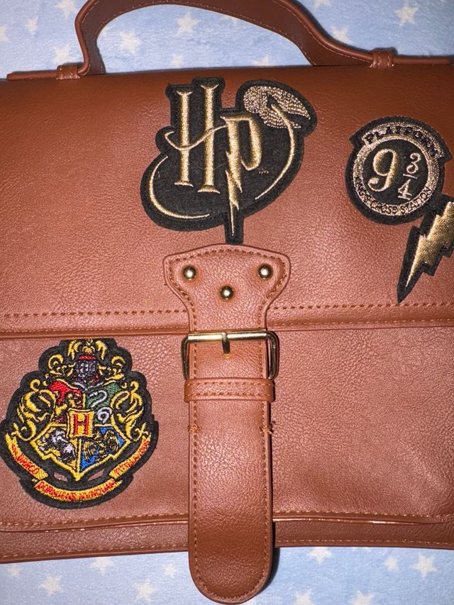 Borsa Harry Potter Marrone con Patch