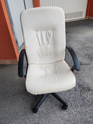Sedia ufficio Ikea beige/nera