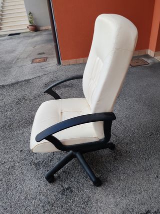 Sedia ufficio Ikea beige/nera