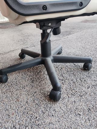 Sedia ufficio Ikea beige/nera