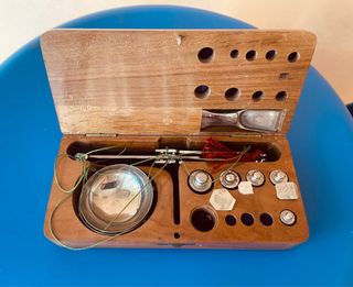 Antica bilancia bilancino orologiaio orafo Farmaci