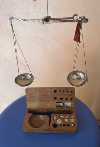 Antica bilancia bilancino orologiaio orafo Farmaci