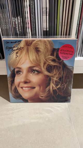 Vinilo Rigoberta Bandini firmado Jesucrista