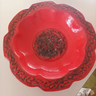 Grande ciotola in ceramica rossa
