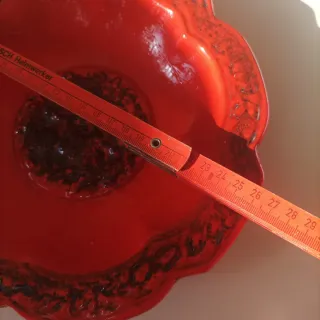 Grande ciotola in ceramica rossa