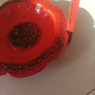 Grande ciotola in ceramica rossa