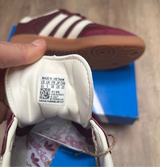 Adidas Samba OG Burdeos Talla 38 Burgundy Bordeaux