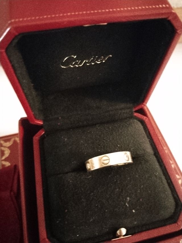 Alianza Cartier Love 3 diamantes con papeles. 