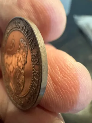 GOBIERNO PROVISIONAL 5 CENTIMOS OM 1870  EBC