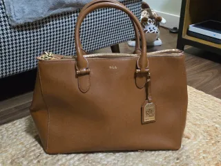 Bolso Marrón Ralph Lauren cuero