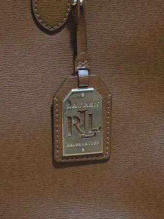 Bolso Marrón Ralph Lauren cuero