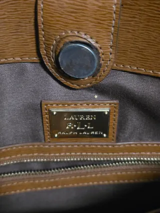 Bolso Marrón Ralph Lauren cuero