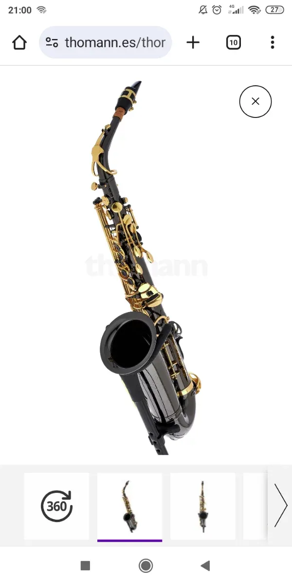 Saxofón Thomann TAS-180 Negro