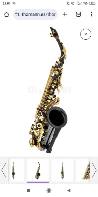 Saxofón Thomann TAS-180 Negro