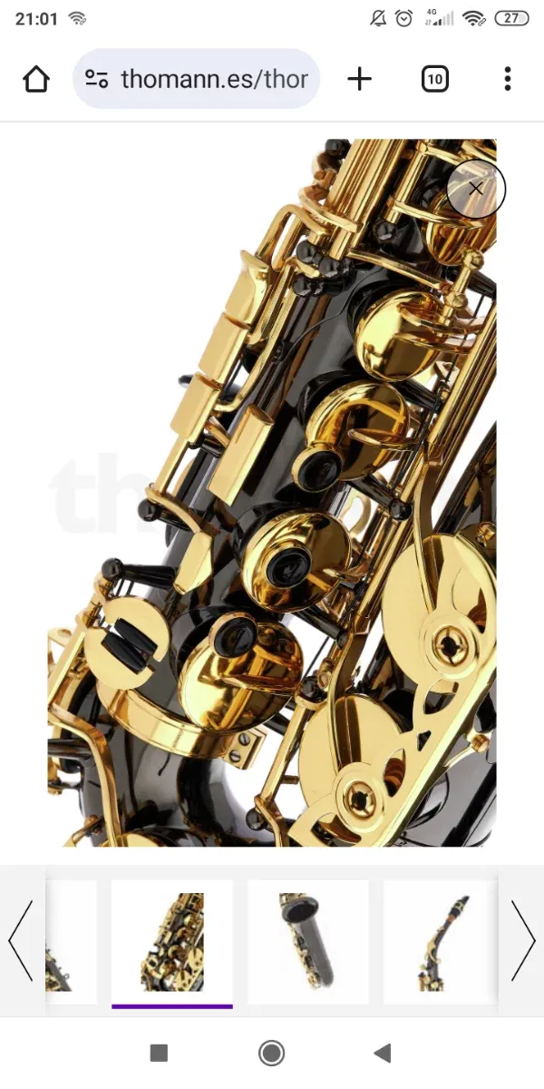 Saxofón Thomann TAS-180 Negro